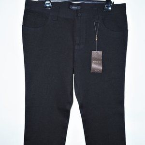 GUCCI Men's Black Seamless Bootcut Denim Jeans, size 36x30